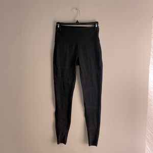 Lululemon leggings with cris cross mesh fabric